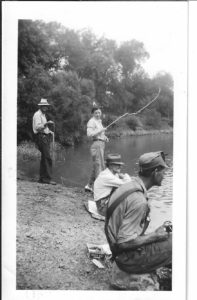 Fishing with father and brother